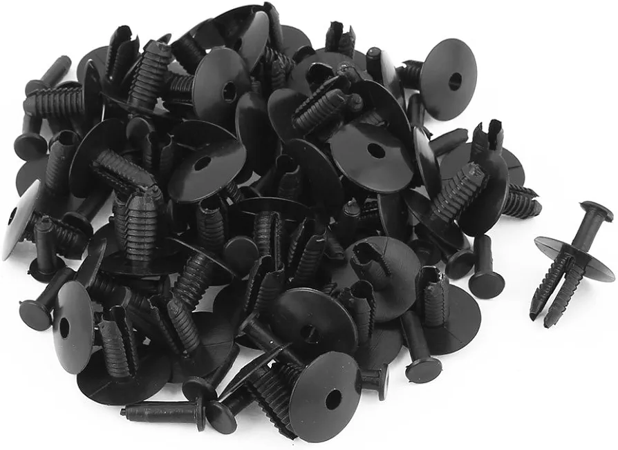 uxcell 50pcs 20x7mm Plastic Push Rivet Bumper Pin Clips