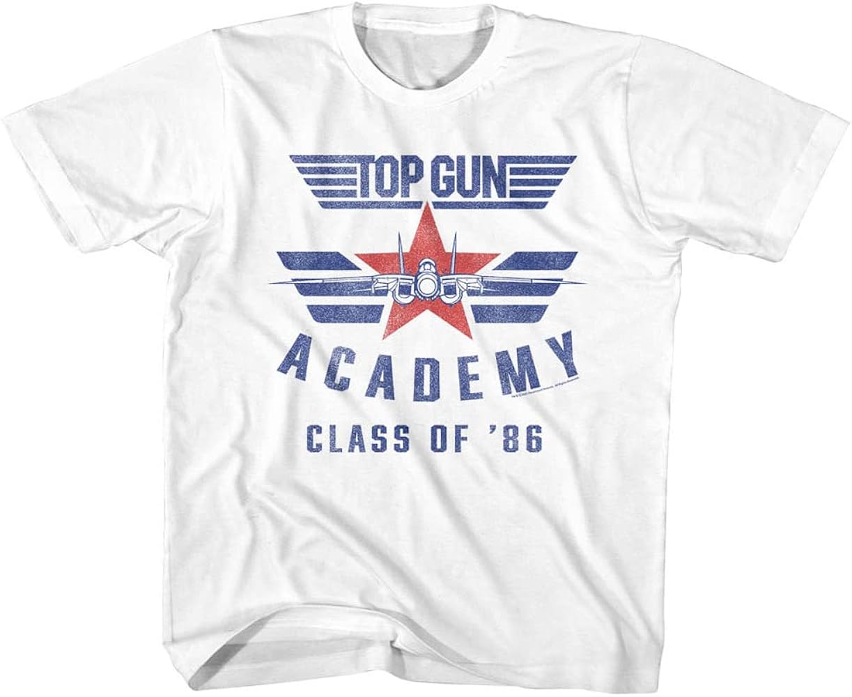 Top Gun T Shirt Top Gun Academy Class of '86 Toddler Short Sleeve 80s Movies Vintage Style Graphic Tees