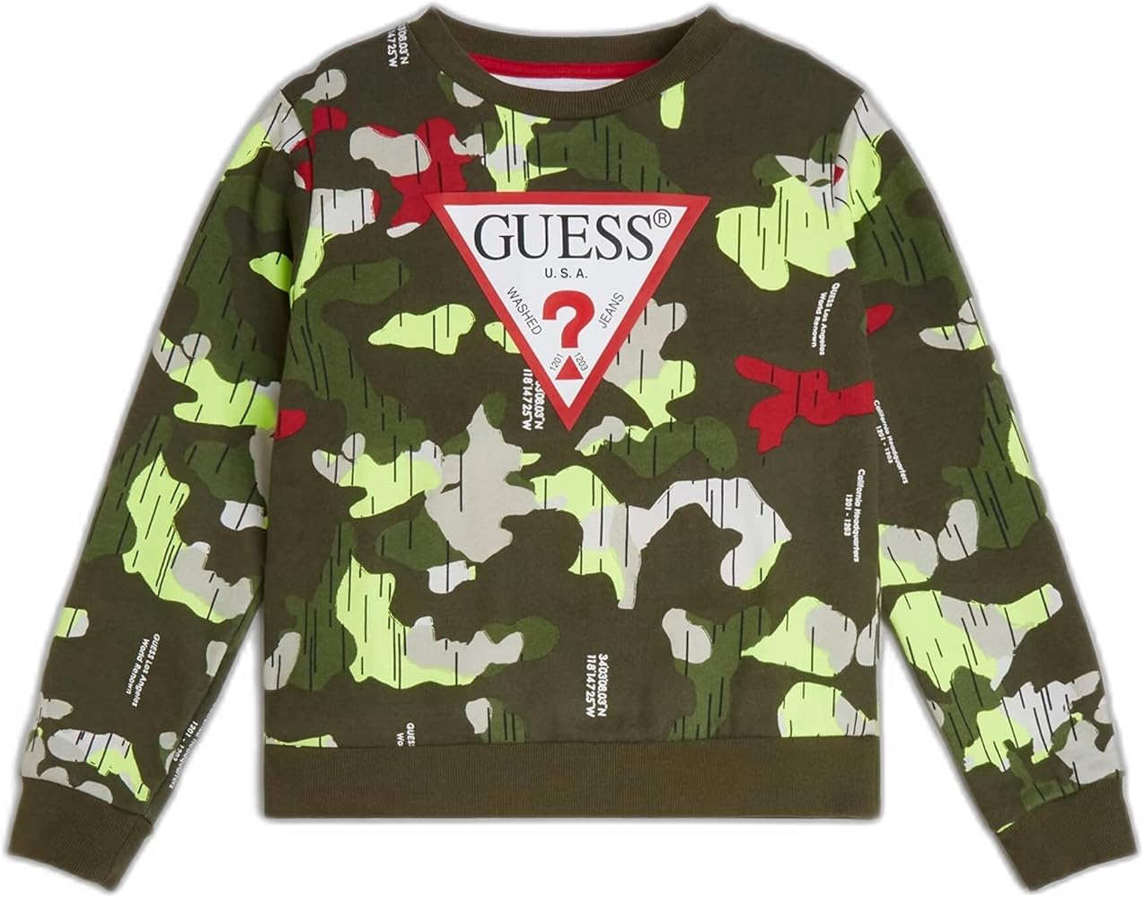 GUESS Boys' All Over Print Triangle Top