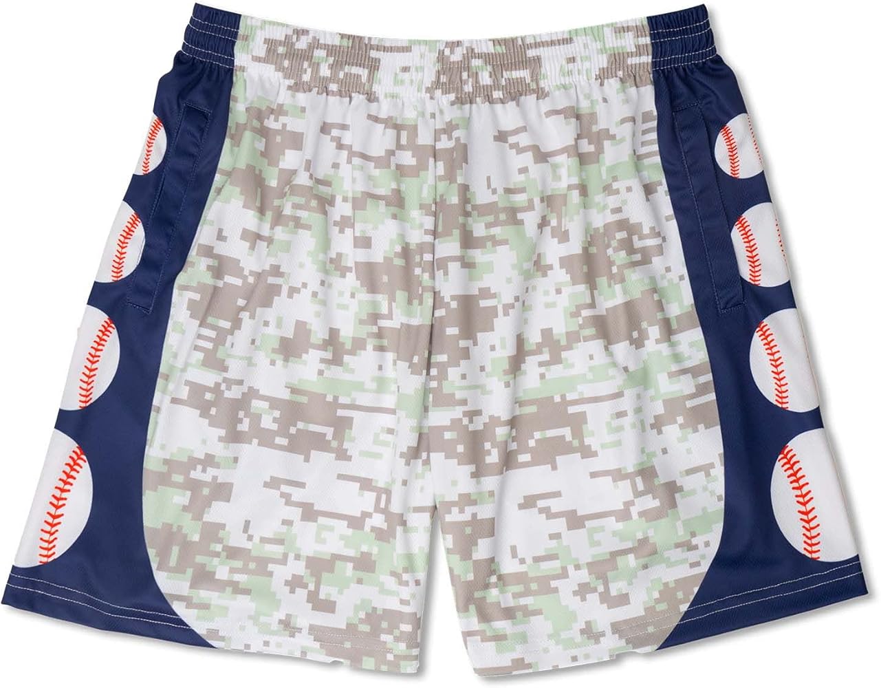 ChalkTalkSPORTS Baseball Athletic Shorts | Multiple Baseball Themed Designs | Youth & Adult Sizes