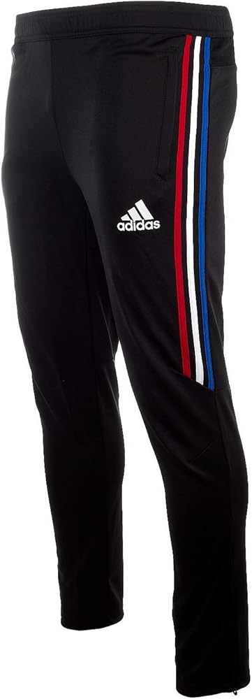 adidas Youth Soccer Tiro 17 Pants, X-Large, Black/Power Red/White/Bold Blue