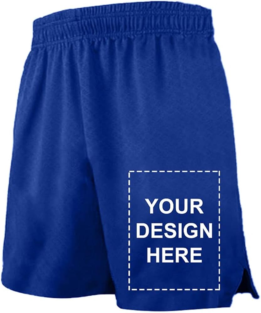 TopTie Custom Sport Athletic Big Boys Basketball Shorts Personalized 7" Pocket Running Shorts