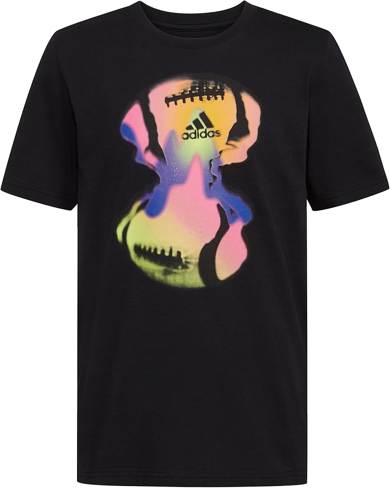 adidas Boys' Short Sleeve Cotton Camo Bos Logo T-Shirt