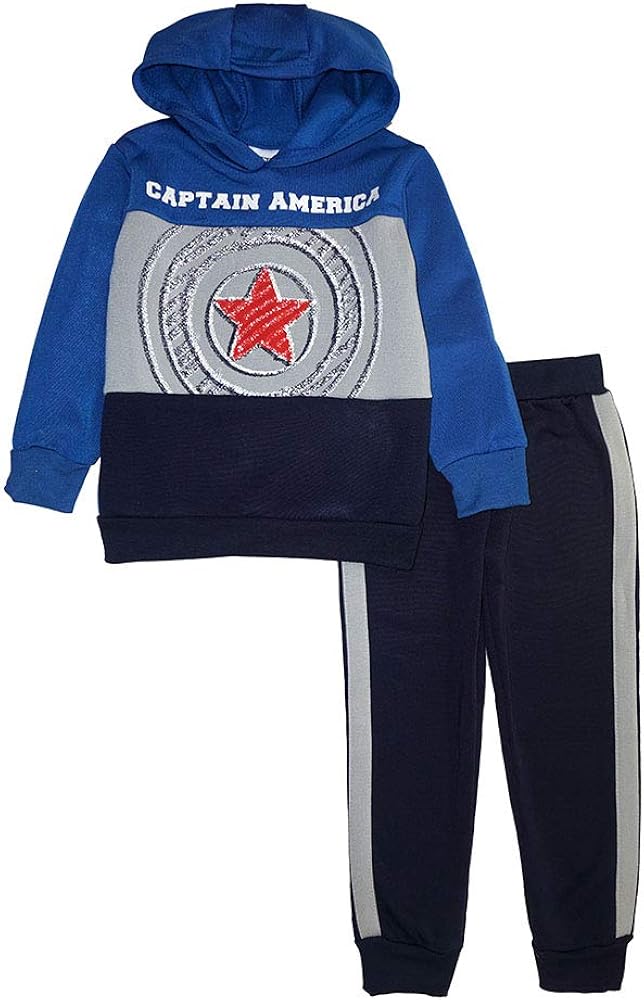 Marvel boys Spiderman and Avengers 2 Piece Fleece Pant Set