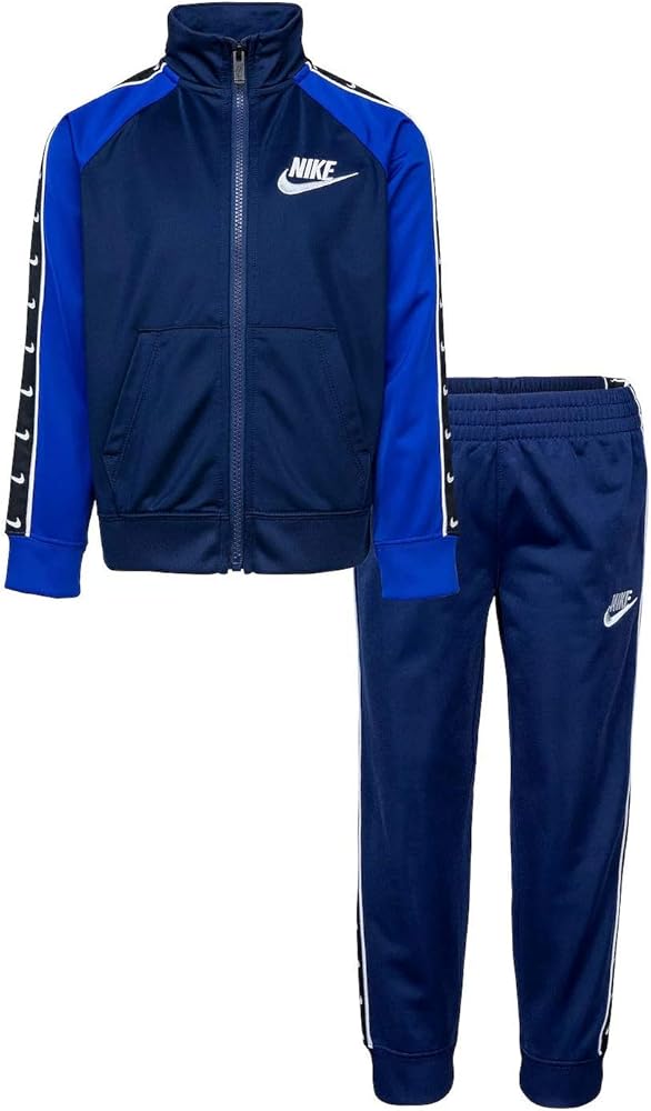 Nike Little Baby Boys' Tricot Track Suit 2-Piece Outfit Set, Game Royal,