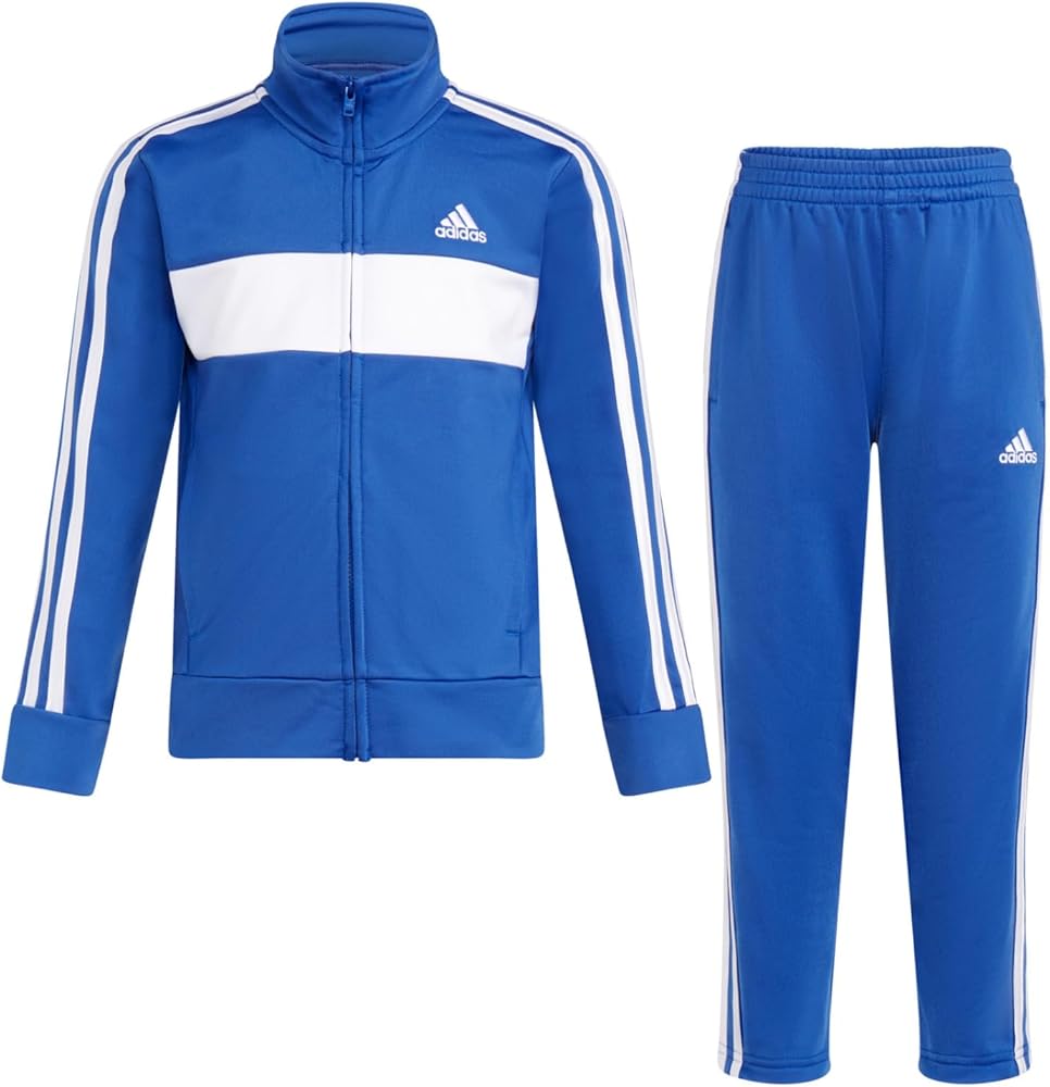 adidas Boys' 2 Piece Classic Tricot Track Set, Team Royal Blue, 6