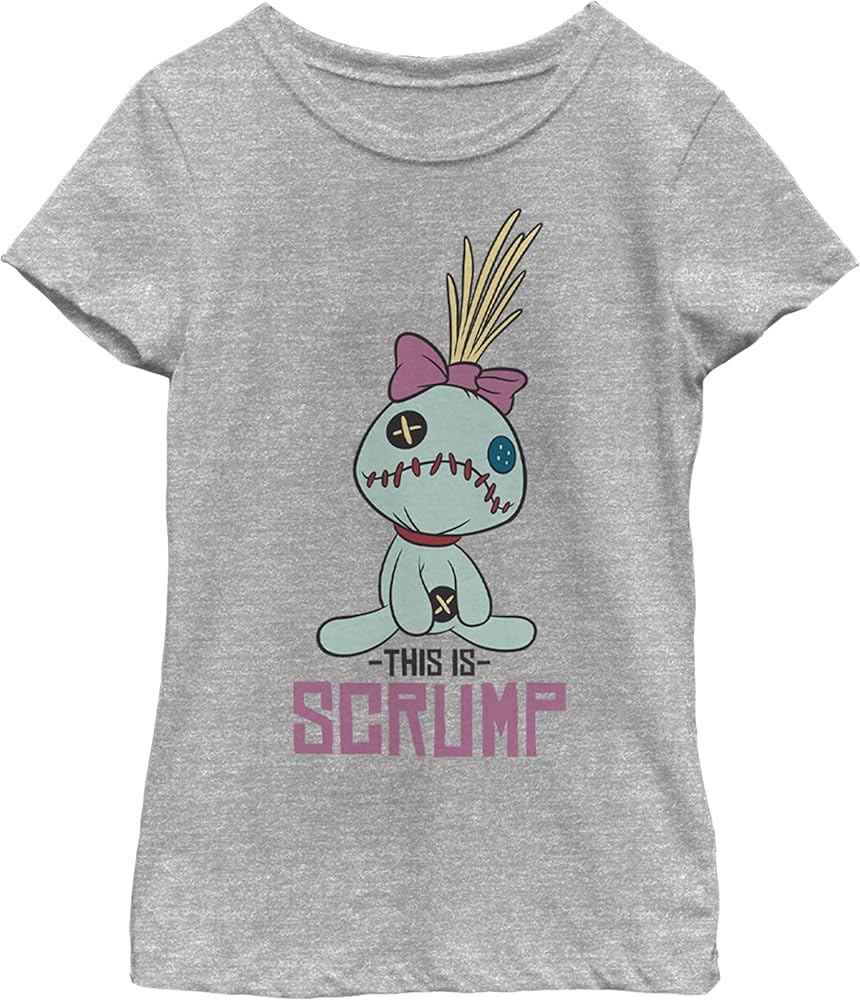 Disney Lilo & Stitch This is Scrump Boy's Heather Crew Tee