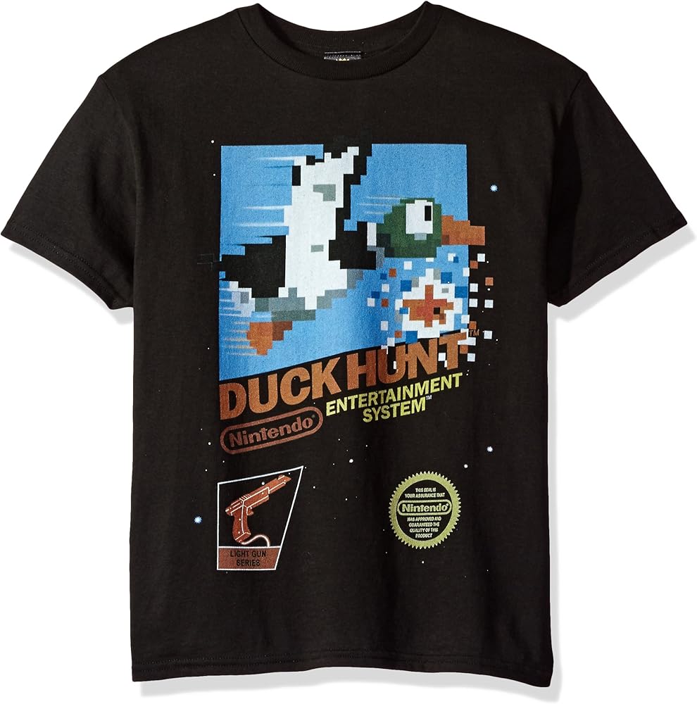 Nintendo Boys' Nes Duck Hunt Cartridge Graphic T-shirt