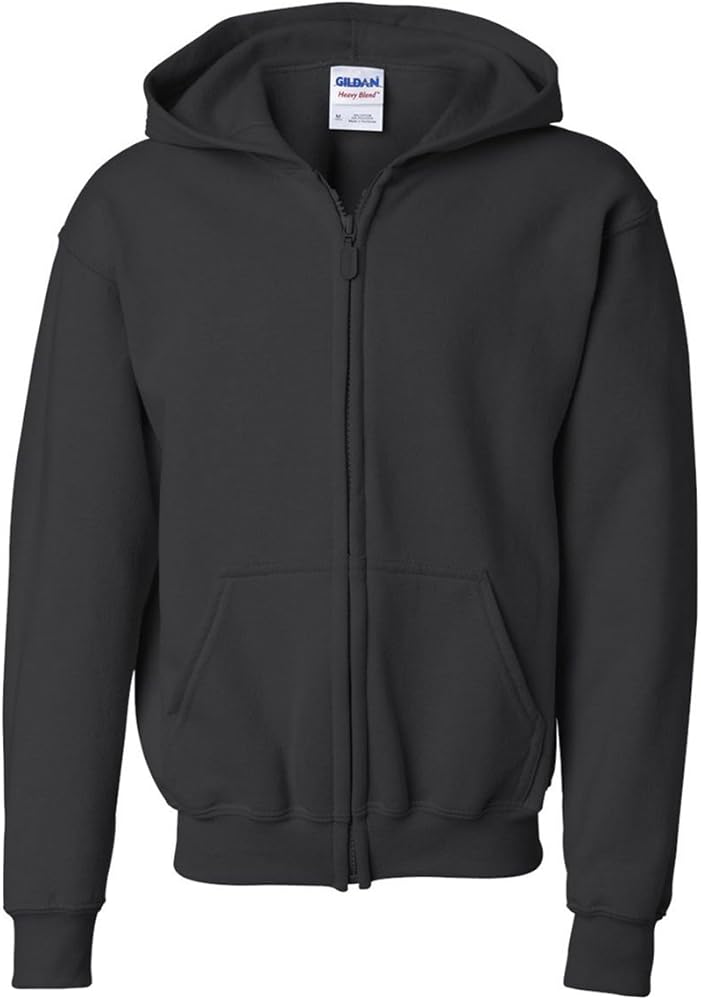 Gildan Youth Heavy Blend Full Zip Hooded Sweatshirt G186B