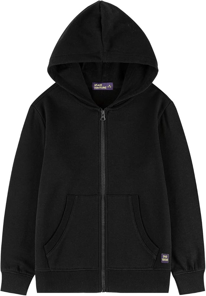 SPACE VENTURE Kids zip up hoodie, boys fleece Sweatshirts for toddler and teen girls 3-12Y