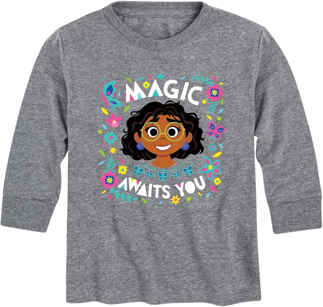 Disney Encanto - Magic Awaits You - Toddler and Youth Long Sleeve Graphic T-Shirt