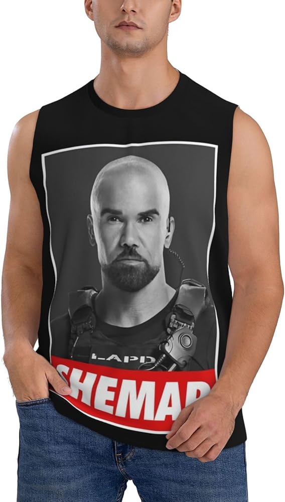 Shemar Moore Tank Top Boys Summer Casual Novelty Polyester Sleeveless Tee Shirts for Men