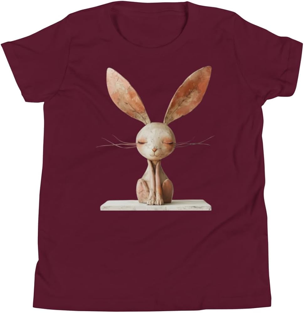 Odd Bunny Graphic Tee, Girls and Boys Bunny Shirt, Kids Top, Youth Short Sleeve T-Shirt