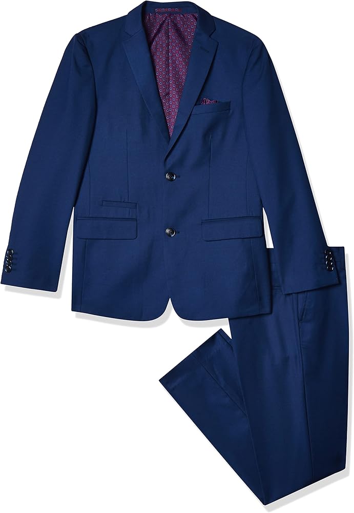 Isaac Mizrahi Boys' 2pc Slim Cut Wool Blend Suit