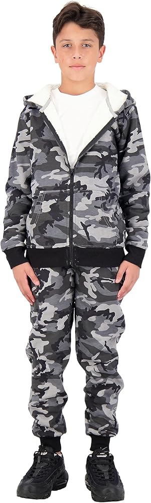 TONY HAWK Boys Hoodie and Jogger Set | Fleece Sherpa Lined Hooded Sweatshirt and Sweatpants for kids