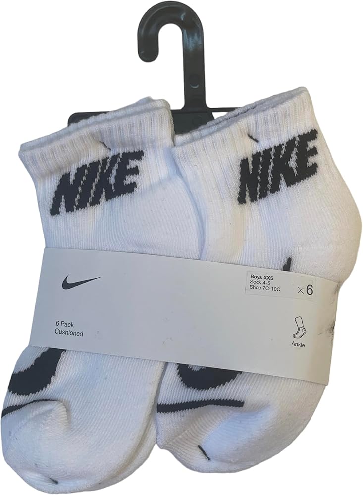 Nike Cushioned 6pk Ankle socks (Boys/XXS/4-5)