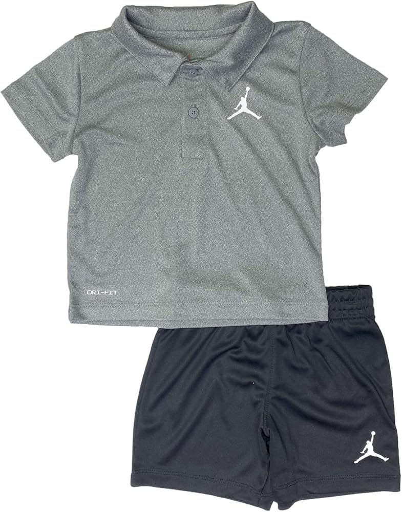 Jordan Little Boys Dri-Fit Polo T-Shirt And Shorts 2 Piece Set