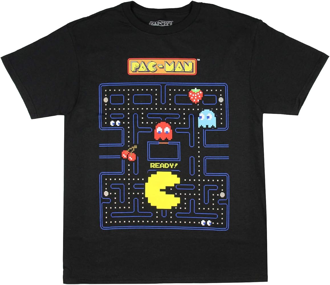 Pac-Man Boy's Game Action Graphic Print T-Shirt