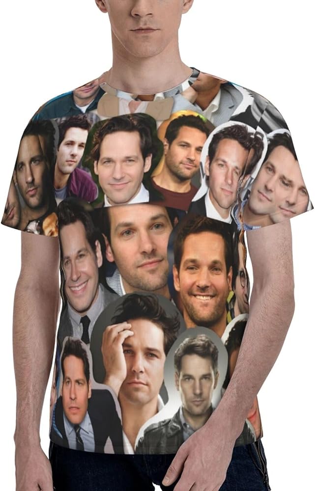 Paul Rudd T Shirt Boys Summer Comfortable Fit Soft Short Sleeve O-Neck Basic Tee Tops