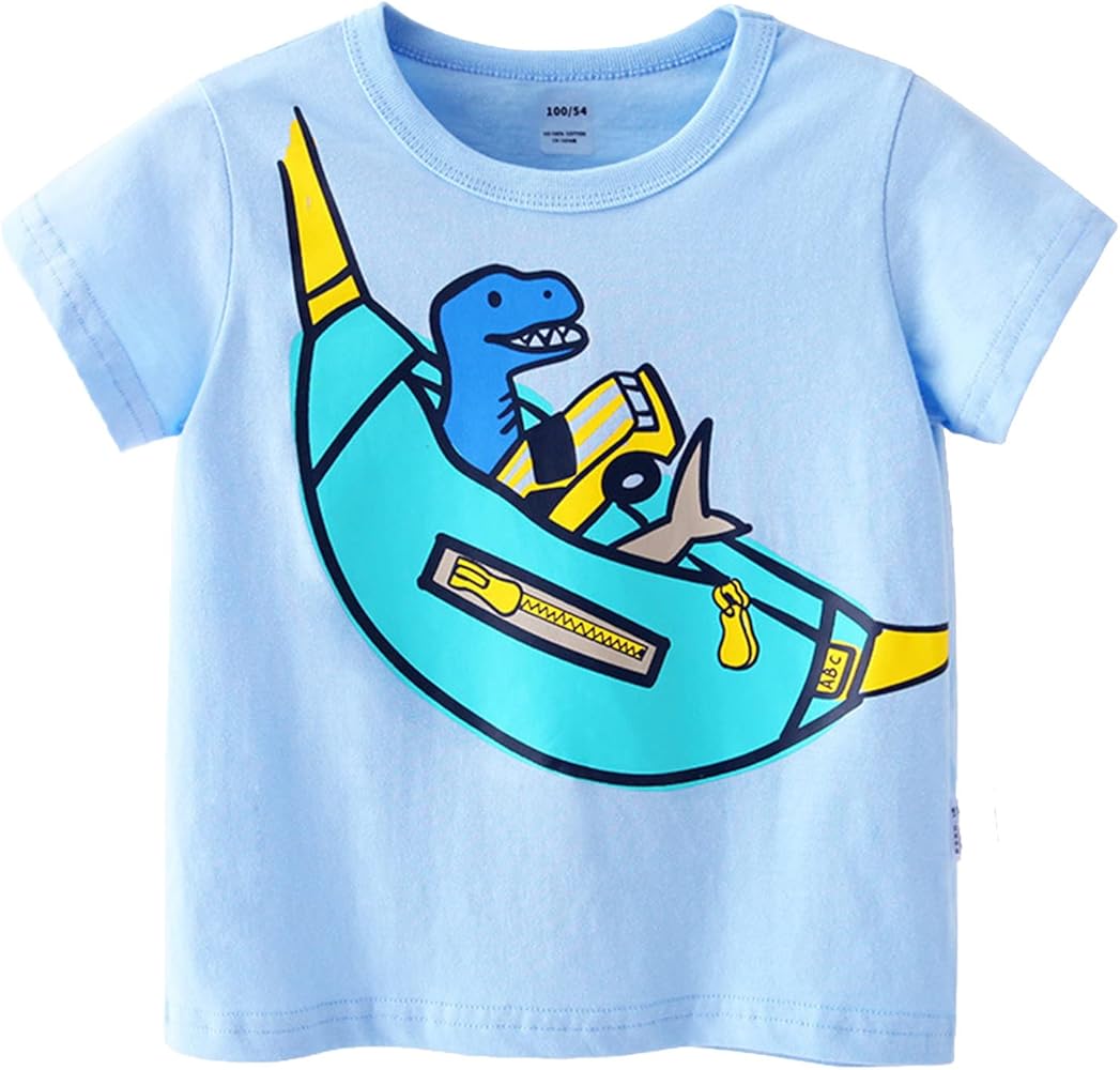 Sleeve Large Toddler Kids Girls Boys Cartoon 3D Prints Loose Tops Soft Short Sleeve T Shirt Tee Sleeveless Muscle Shirt