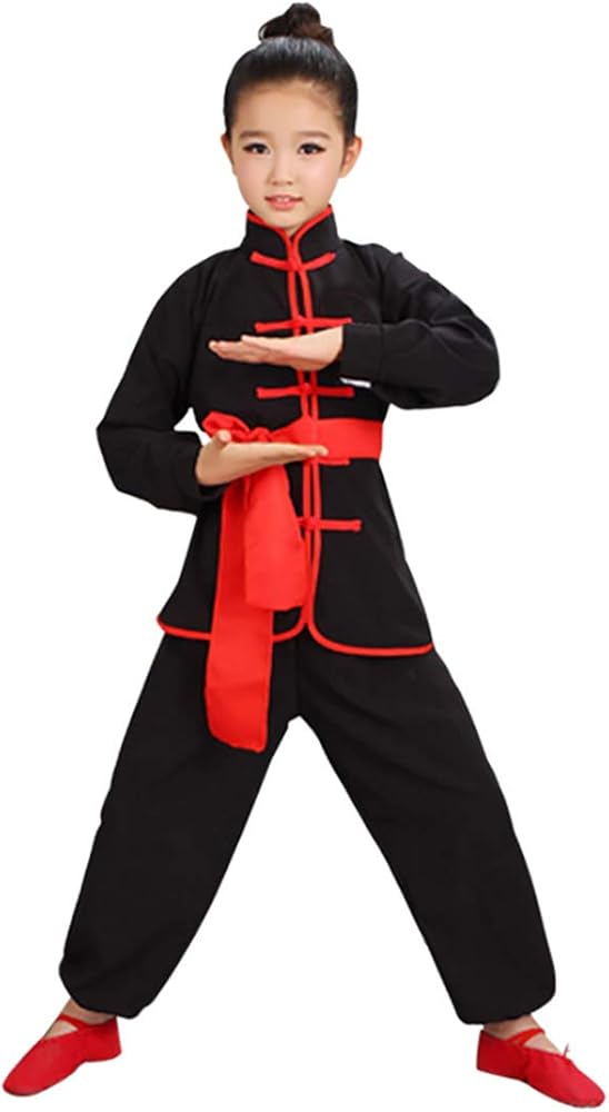 Positive Costume Kids Kung Fu Suit Tai Chi Uniform Chinese Martial Art Wing Chun Taichi Clothing Set