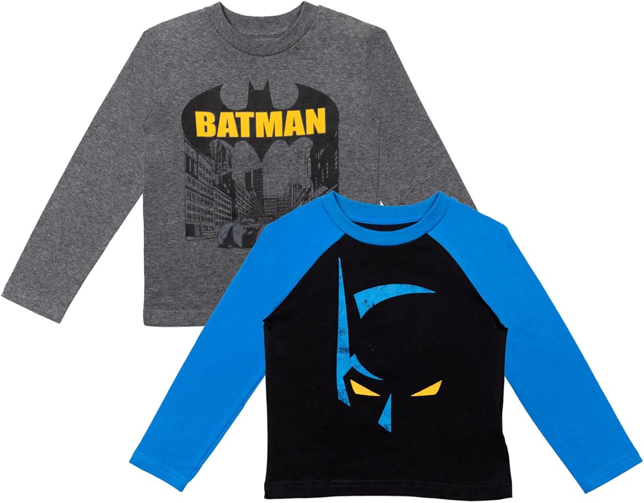 DC Comics Justice League Batman 2 Pack T-Shirts Toddler to Big Kid