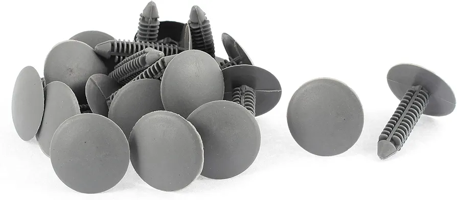 uxcell 20pcs Gray Plastic Rivet Buckle Ceiling Lining Trim Panel Clips