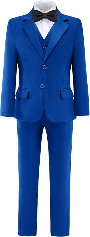 Boys' Formal Suit Slim Fit Set, Adjustable Waist