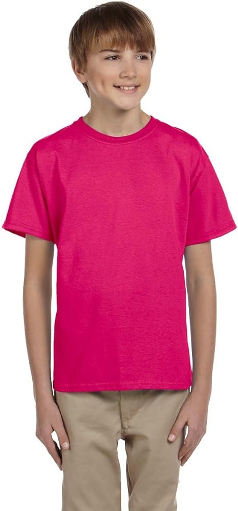 Youth 5 oz. HD Cotton™ T-Shirt S CYBER PINK