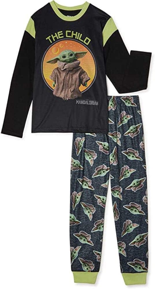 STAR WARS The Child Baby Yoda Boys Pajama Set (Medium 8) Black