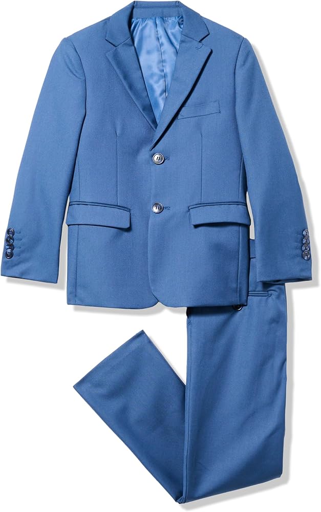 Isaac Mizrahi Boys' Slim Fit Solid 2pc Suit