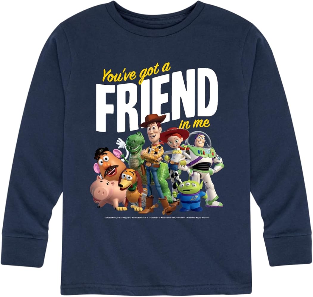 Disney Toy Story - You've Got a Friend in Me - Toddler and Youth Long Sleeve Graphic T-Shirt