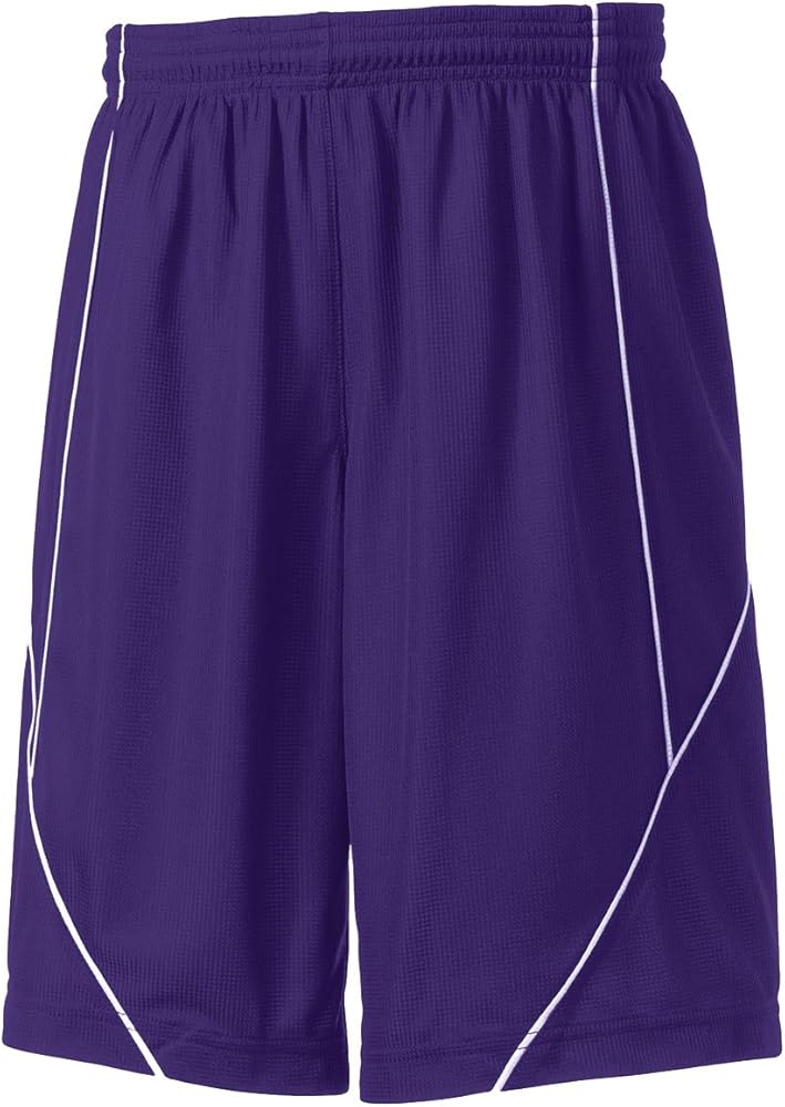 SPORT-TEK Boys' PosiCharge Mesh Reversible Spliced Short