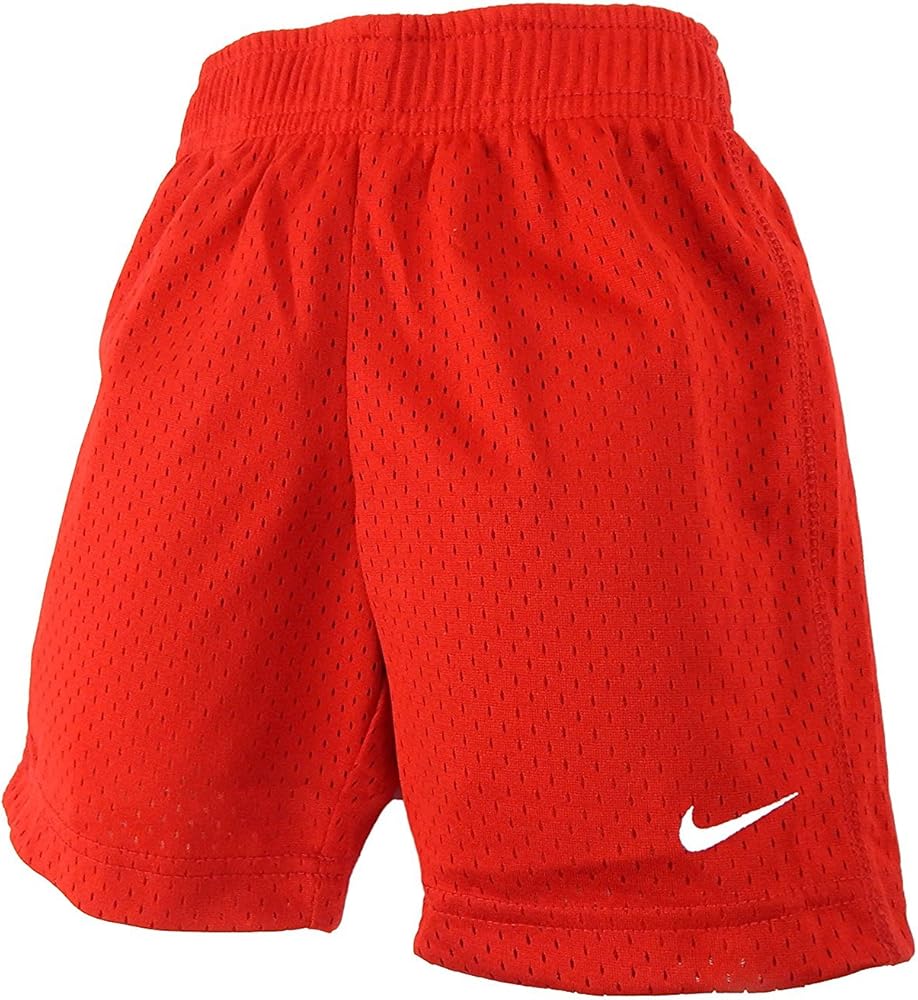 Nike Toddler Boys Athletic Mesh Shorts (4T, University Red)