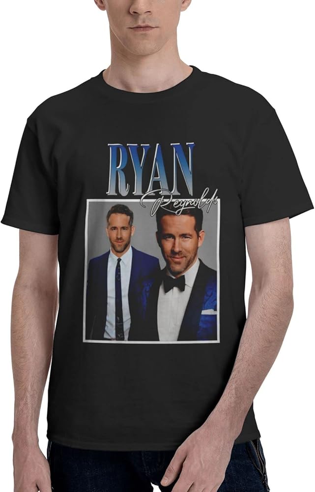 Ryan Reynolds T Shirt Boys Lightweight Soft Short Sleeve Casual Basic Crew Neck Tee Tops