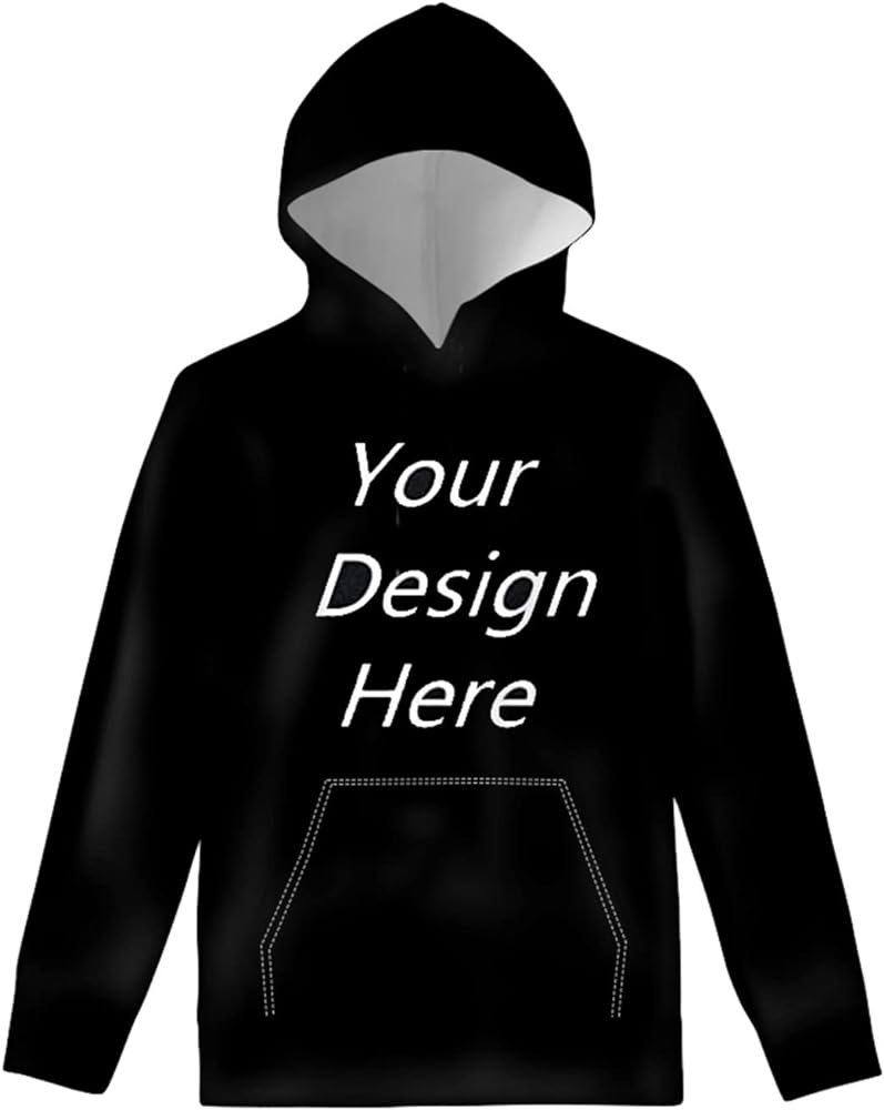 Upetstory Hoodies for Girls Boys Kids Long Sleeve Hooded Sweatshirt with Pockets Casual Pullover Tops S-XL