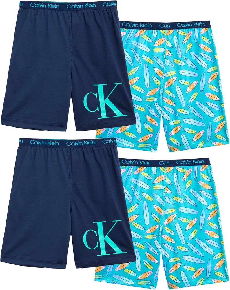 Calvin Klein boys Palm Leaves/Black