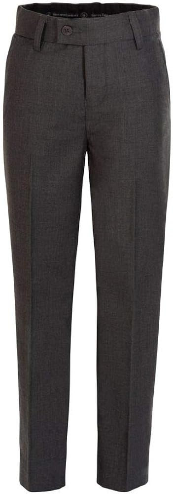 RGM Boys Dress Pants Flat-Front - Slim fit Dress Slacks