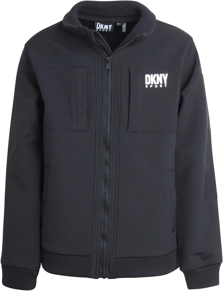 DKNY Boys’ Jacket – Lightweight Softshell Bomber Jacket – Aviator Flight Jacket for Boys (8-20)