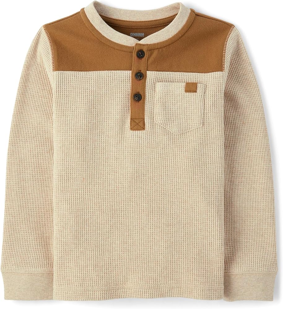 Gymboree Boys' and Toddler Long Sleeve Henley Shirt