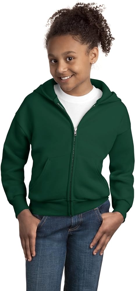 Hanes Boys Ecosmart Full Zip Hooded Jacket