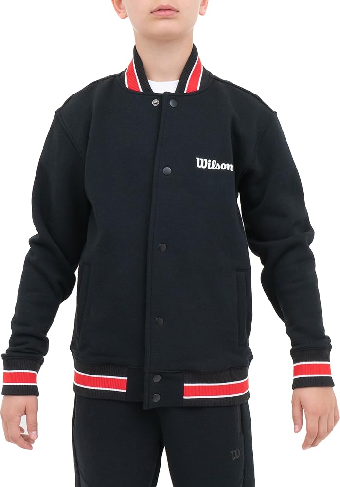 WILSON Boys Varsity Jacket -Sporty Style and Comfort for Active Kids Jackets, Youth Outerwear