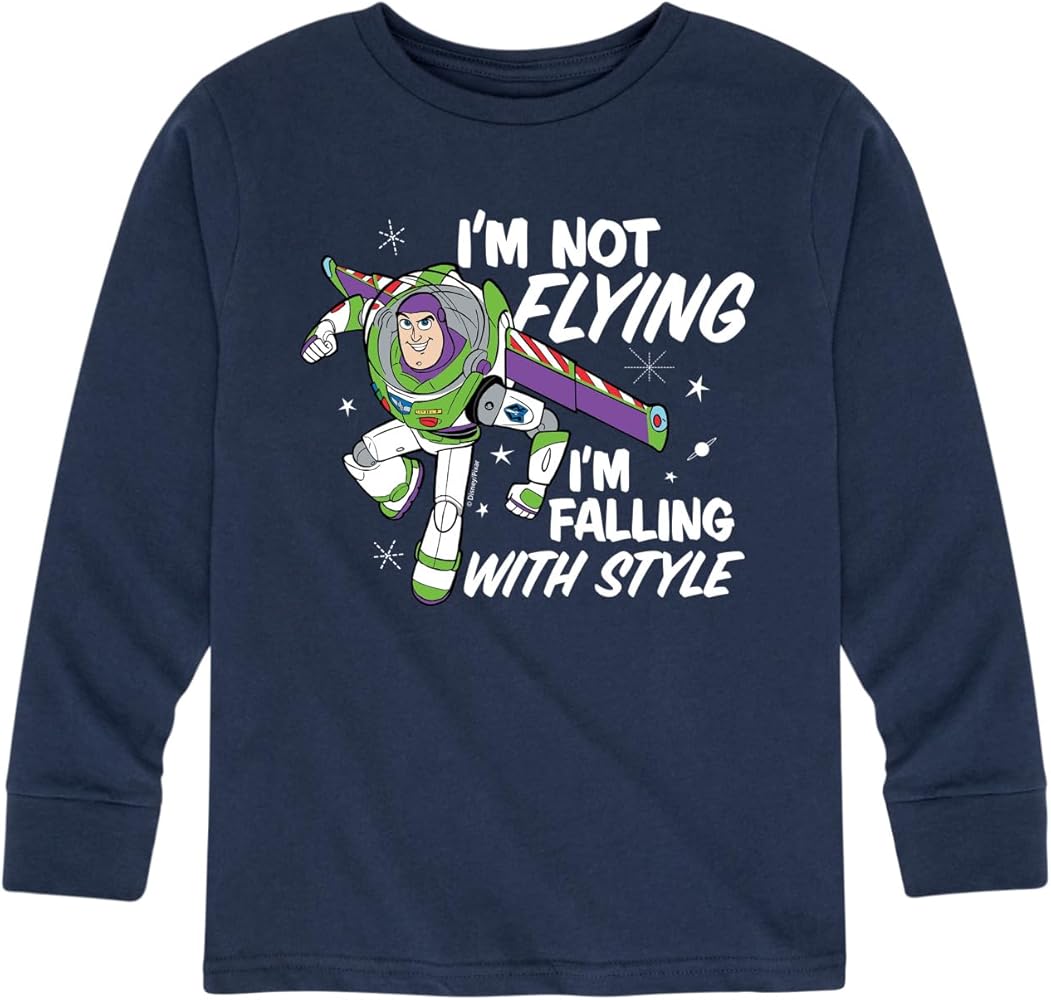 Disney Toy Story - I'm Not Flying - Toddler and Youth Long Sleeve Graphic T-Shirt