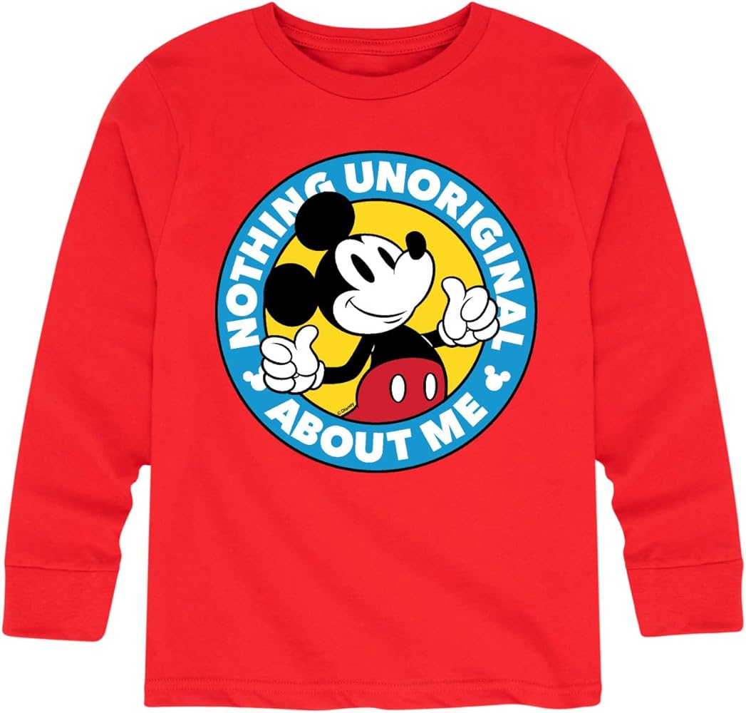 Disney Mickey & Friends - Nothing Unoriginal About Me - Youth Long Sleeve Graphic T-Shirt