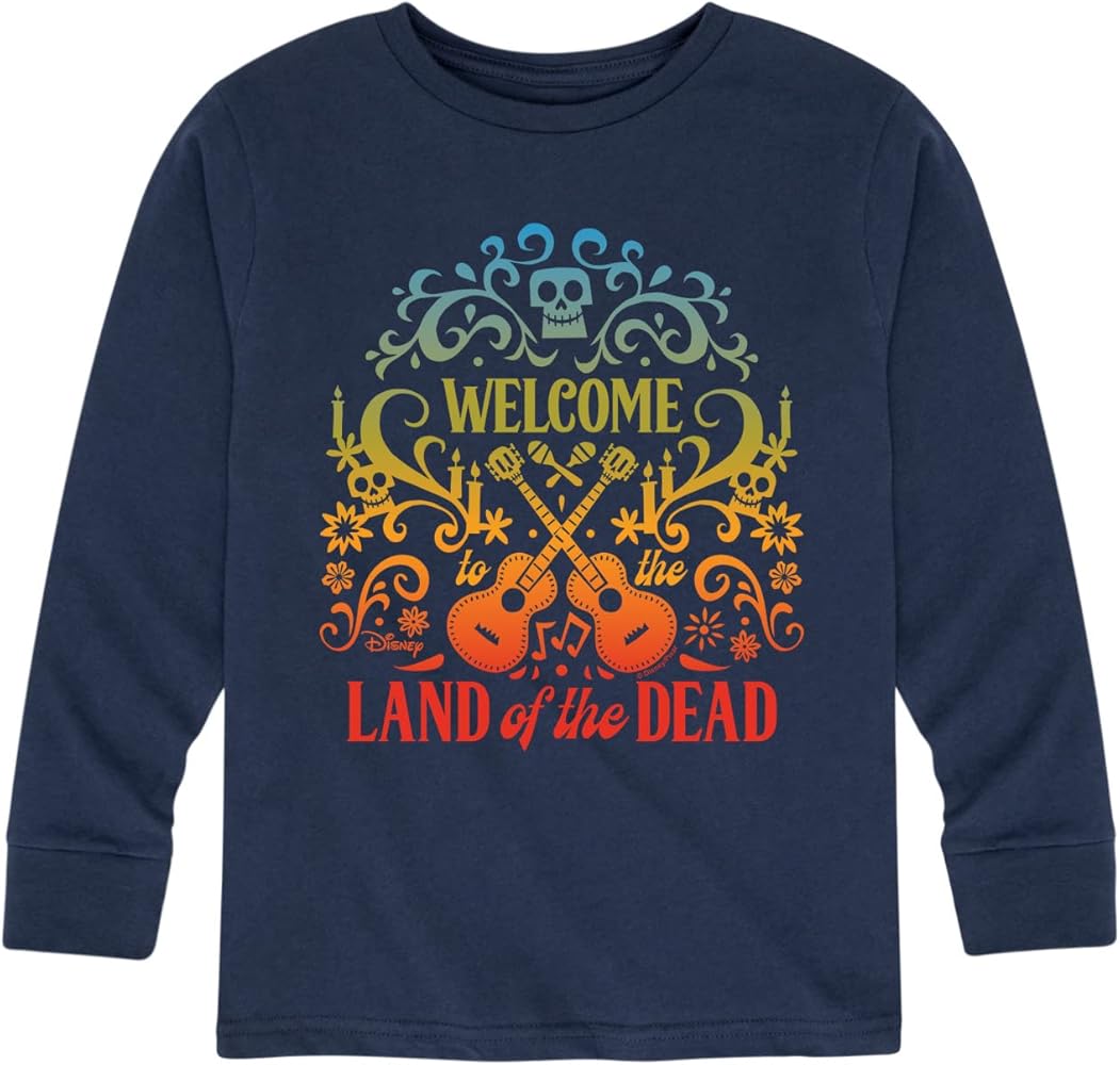 Disney Coco - Welcome to The Land of The Dead - Toddler and Youth Long Sleeve Graphic T-Shirt