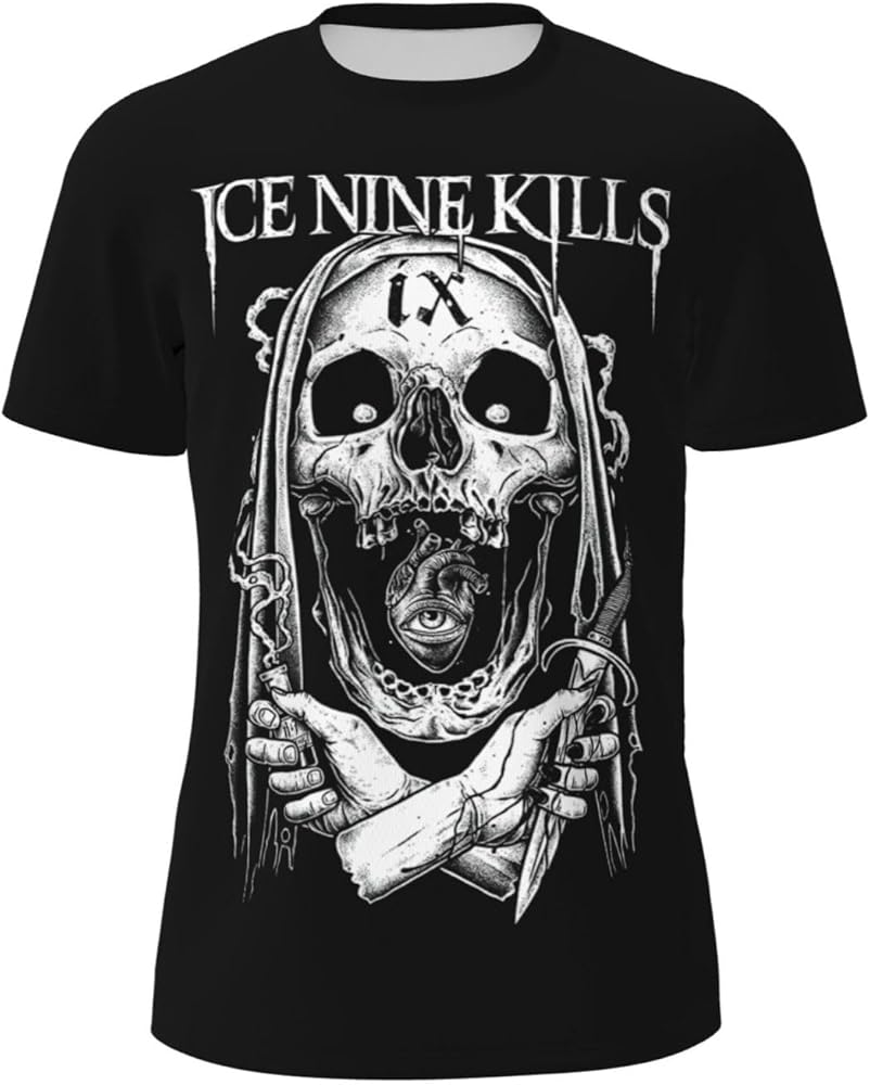 Mens Summer Crew-Neck Tshirt for Ice 9 Kill T-Shirt,Soft Short Sleeve T-Shirt Tops