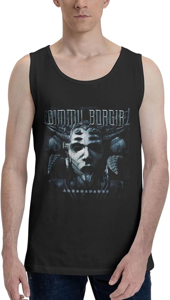 Dimmu Borgir Band Tank Top T Shirt Boy's Summer Sleeveles Tops Fashion Exercise Vest Black