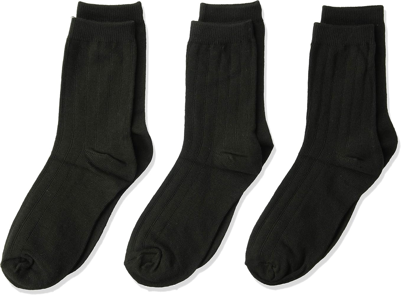 Jefferies Socks Boys 8-20 Rib Crew Socks 3 Pair Pack