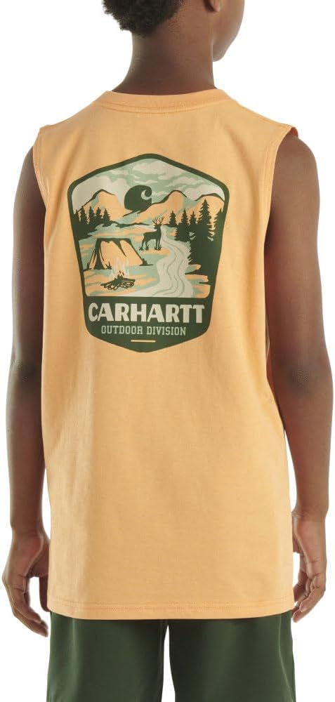 Carhartt Kid's CA6538 Sleeveless Outdoor T-Shirt - Boys