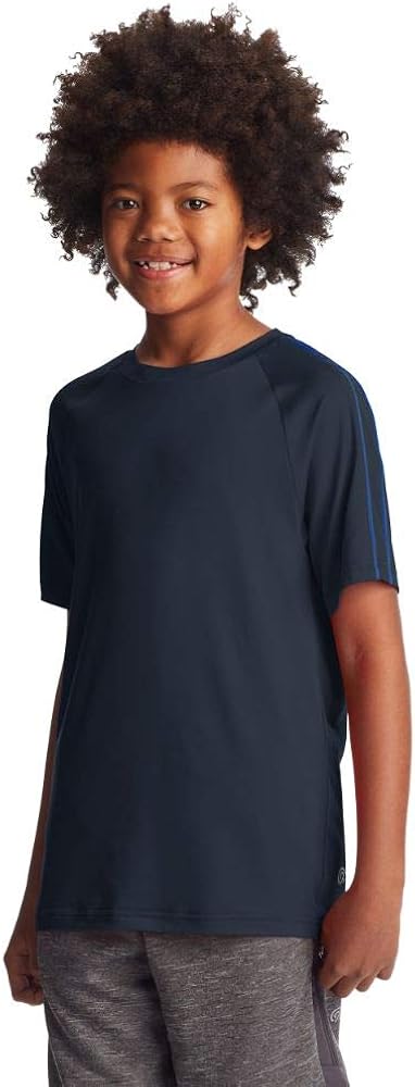 C9 Champion boys Fashion Tech Short Sleeve T Shirt, Xavier Navy, Large US